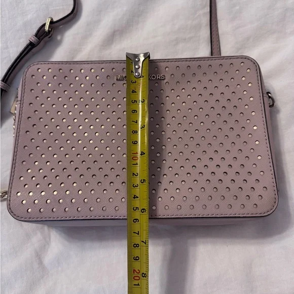 Michael Kors Jet Set East West Leather Crossbody with Michael Kors Gold Wallet - Picture 8 of 12